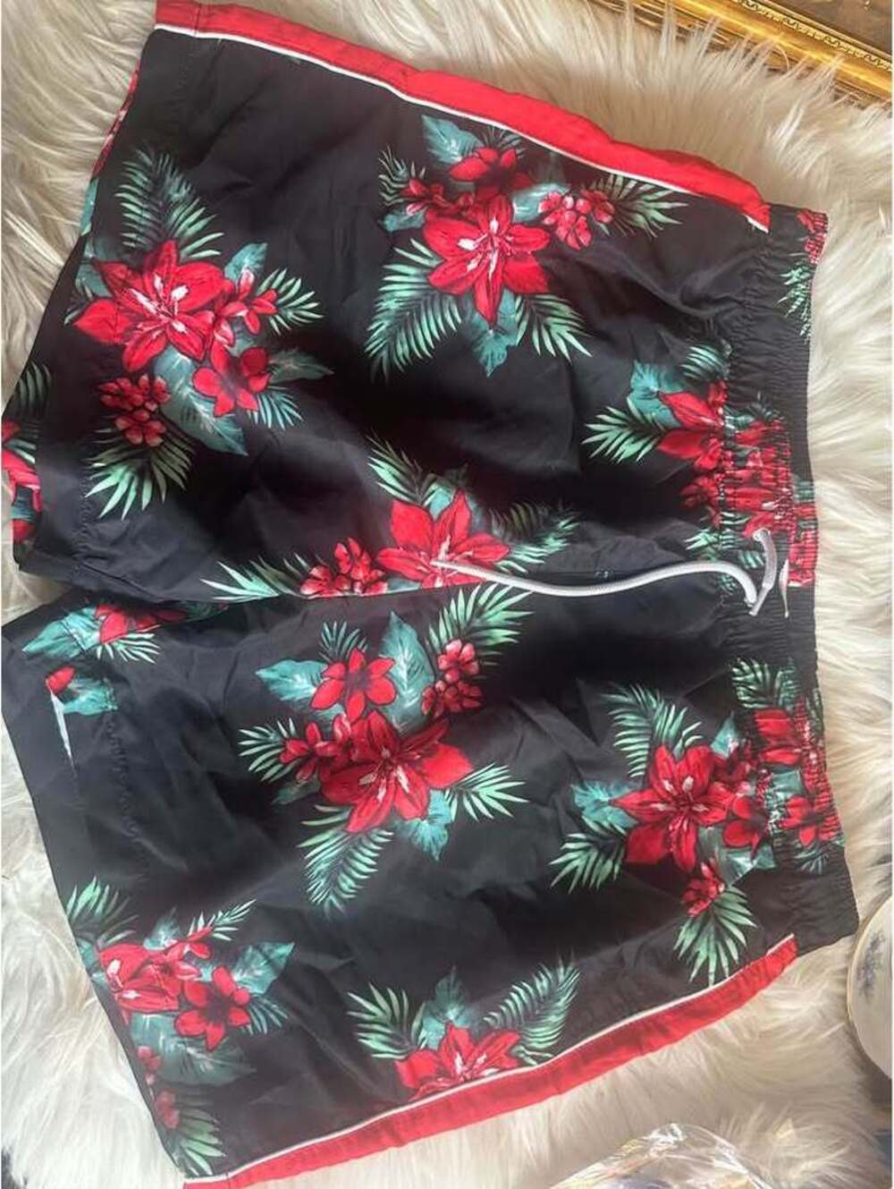 Forever 21 XL Floral Swim Trunks
